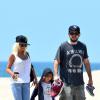 Christina Aguilera, son ex Jordan Bratman et leur fils Max à Venice, Los Angeles, le 11 août 2013.