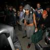 Rihanna arrive à l'aéroport de Los Angeles, en provenance de Londres. Le 28 mars 2014.