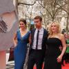 Kate Winslet, Theo James et Shailene Woodley lors de l'avant-première du film "Divergente" à Londres, le 30 mars 2014