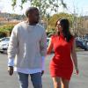 Kanye West et Kim Kardashian à Calabasas, le 14 mars 2014.
