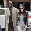 Kanye West et Kim Kardashian à New York, le 24 mars 2014.