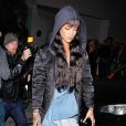 Rihanna quitte le restaurant Giorgio Baldi à Santa Monica. Le 29 mars 2014.