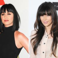 Katy Perry vs Kim Kardashian : La frange avec cheveux courts ou longs ?