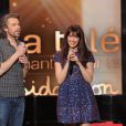  Exclusif - Aymeric Caron et Nolwenn Leroy - Enregistrement de l'&eacute;mission du Sidaction 2014, les 24 et 25 mars 2014 au th&eacute;&acirc;tre Mogador &agrave; Paris (diffusion le 5 avril 2014 &agrave; 20h50 sur France 2). 