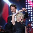  Exclusif - Aliz&eacute;e et Vincent Cerutti - Enregistrement de l'&eacute;mission du Sidaction 2014, les 24 et 25 mars 2014 au th&eacute;&acirc;tre Mogador &agrave; Paris (diffusion le 5 avril 2014 &agrave; 20h50 sur France 2). 