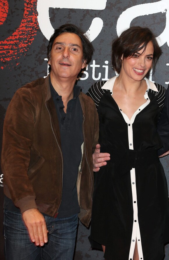 Yvan Attal et Bérénice Bejo lors de la présentation du film en compétition "Le Dernier Diamant" dans le cadre du 6ème Festival International du Film Policier de Beaune le 3 avril 2014