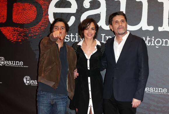 Yvan Attal, Bérénice Bejo et Eric Barbier lors de la présentation du film en compétition "Le Dernier Diamant" dans le cadre du 6ème Festival International du Film Policier de Beaune le 3 avril 2014