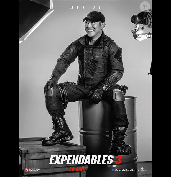 Jet Li sur l'une des affiches-personnages d'Expendables 3.