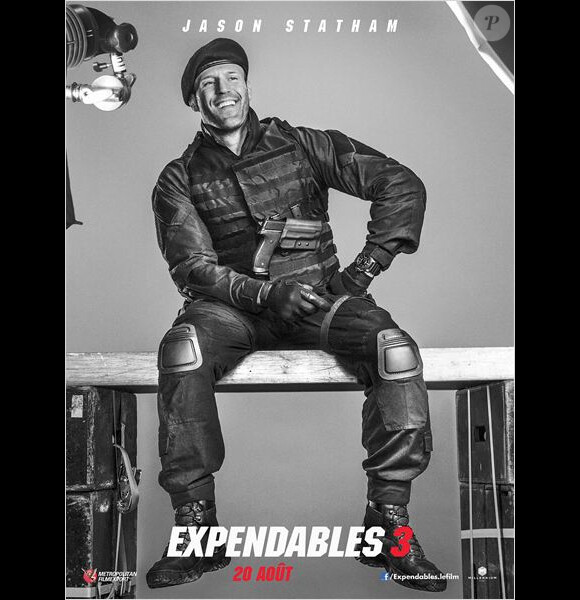 Jason Statham sur l'une des affiches-personnages d'Expendables 3.
