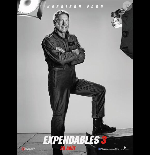 Harrison Ford sur l'une des affiches-personnages d'Expendables 3.