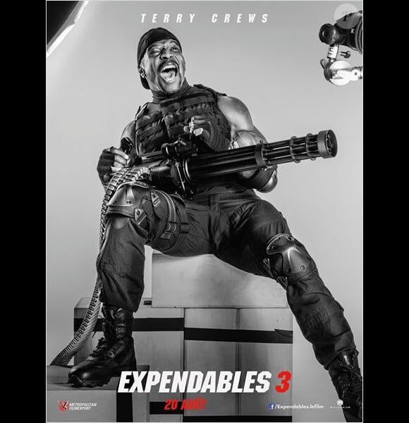 Terry Crews sur l'une des affiches-personnages d'Expendables 3.