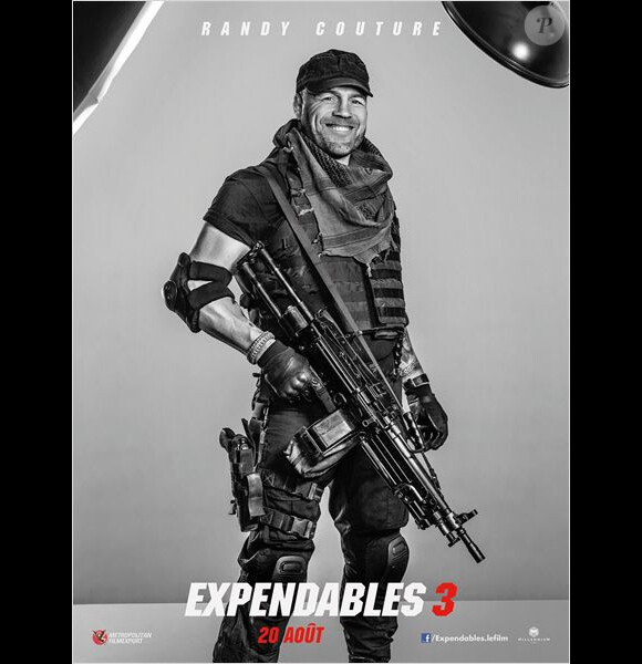 Randy Couture sur l'une des affiches-personnages d'Expendables 3.