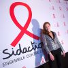 Exclusif - Natasha St-Pier dans les coulisses du Sidaction 2014, le 25 mars 2014 au thêatre Mogador à Paris (diffusion le 5 avril 2014 sur France 2).
