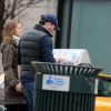 Exclusif - La princesse Madeleine de Suède, son mari Chris O'Neill et leur fille Leonore se promènent dans les rue de New York le 29 mars 2014.