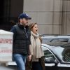 Exclusif - La princesse Madeleine de Suède, son mari Chris O'Neill et leur fille Leonore se promènent dans les rue de New York le 29 mars 2014.29/03/2014 - New York City