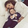 Chloé Mortaud dévoile une photo de son fils Mathis. Mars 2014.