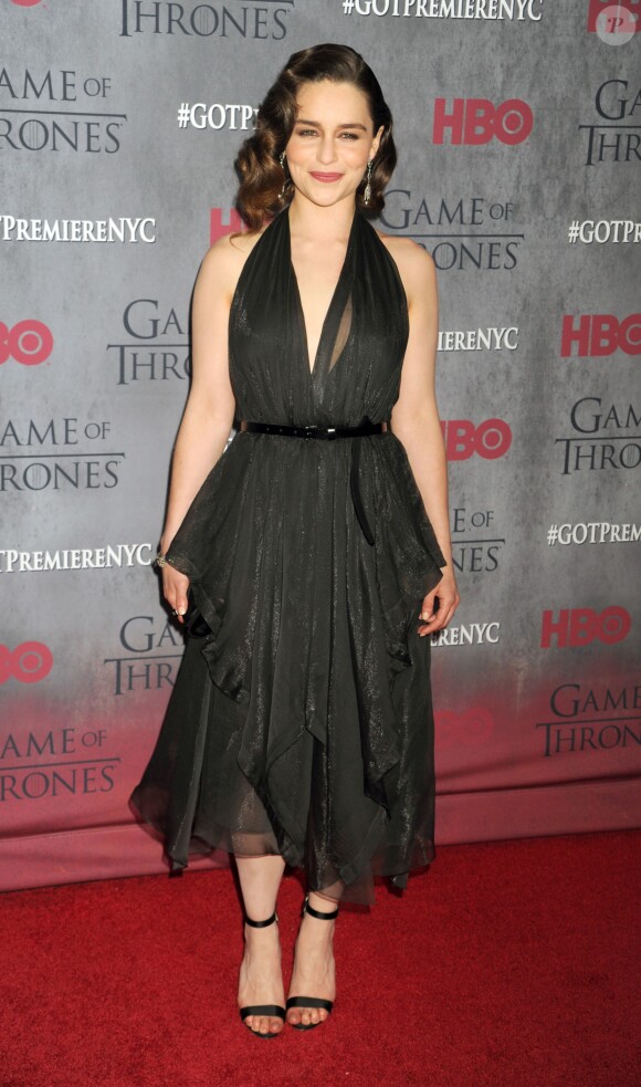 Emilia Clarke attends the 'Game Of Thrones' Season 4 premiere at Avery Fisher Hall, Lincoln Center in New York City, NY, USA on March 18, 2014. Photo by Dennis Van Tine/ABACAPRESS.COM19/03/2014 - New York City