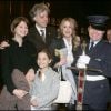Bob Gelfof et ses filles Pixie, Tiger Lily et Peaches à Dublin, le 5 mars 2006. 