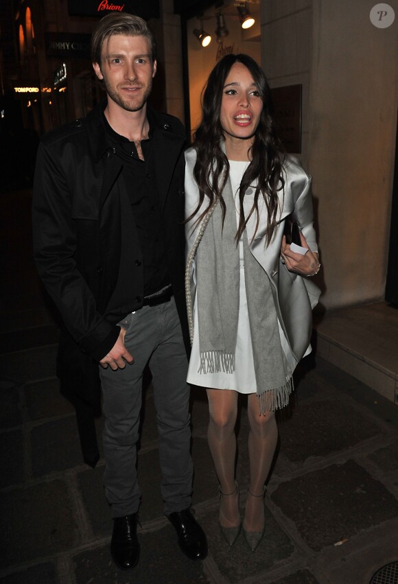 Chelsea Tyler et son boyfriend Joe Foster à Paris, le 1er mars 2013.