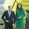 Le prince William et Kate Middleton à l'aéroport d'Hamilton, en Nouvelle-Zélande, le 12 avril 2014.
