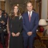 Kate Middleton et le prince William lors d'une réception à la Maison du gouvernement à Wellington, en Nouvelle-Zélande, le 10 avril 2014. Ce soir-là, la duchesse n'a voulu boire que de l'eau.