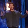 Chris Pratt sur la scène des MTV Movie Awards 2014, le 13 avril 2014.