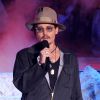 Johnny Depp  sur la scène des MTV Movie Awards 2014, le 13 avril 2014.
