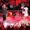 Eminem et Rihanna sur la scène des MTV Movie Awards 2014, le 13 avril 2014.