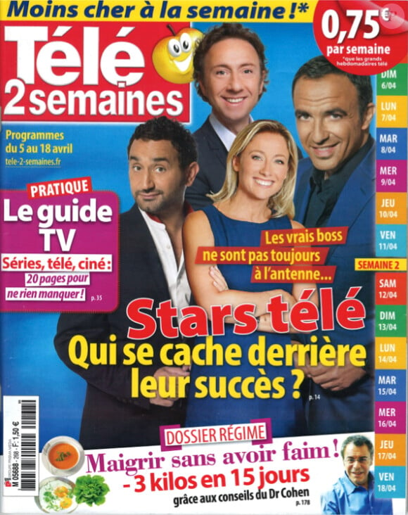 Magazine Télé 2 semaines du 5 au 18 avril 2014.