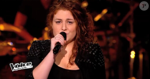 Juliette lors de l'épreuve ultime de The Voice 3, sur TF1 le samedi 29 mars 2014