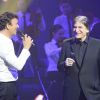 Tony Carreira et Serge Lama - Concert exceptionnel de Tony Carreira au Palais des Sports à Paris, le 12 avril 2014.