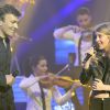 Tony Carreira et sa fille Sara - Concert exceptionnel de Tony Carreira au Palais des Sports à Paris, le 12 avril 2014.