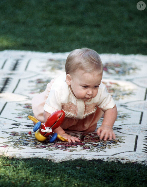 Le prince William à 9 mois en Nouvelle-Zélande, en avril 1983