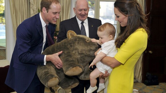 Kate Middleton et William face au vide en Australie, George face à un wombat