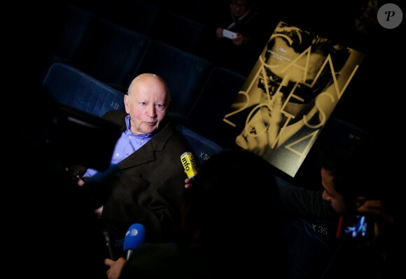 Gilles Jacob - Conférence de presse, tenue par Gilles Jacob, président du Festival de Cannes et Thierry Frémaux, délégué général du festival à Paris, le 17 avril 2014, afin d'annoncer la sélection officielle de la 67ème édition du Festival de Cannes qui se tiendra du 14 au 25 Mai 2014.