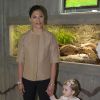 La princesse Victoria de Suède et la princesse Estelle inauguraient le 16 avril 2014 à l'aquarium de Skansen, à Stockholm, une exposition sur les grenouilles.