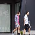 Zlatan Ibrahimovic est à Malmoe après l'annonce de la mort de son frère Aleksander Djordjeiv. Il s'est rendu au stade pour s'entraîner, le 11 avril 2014.