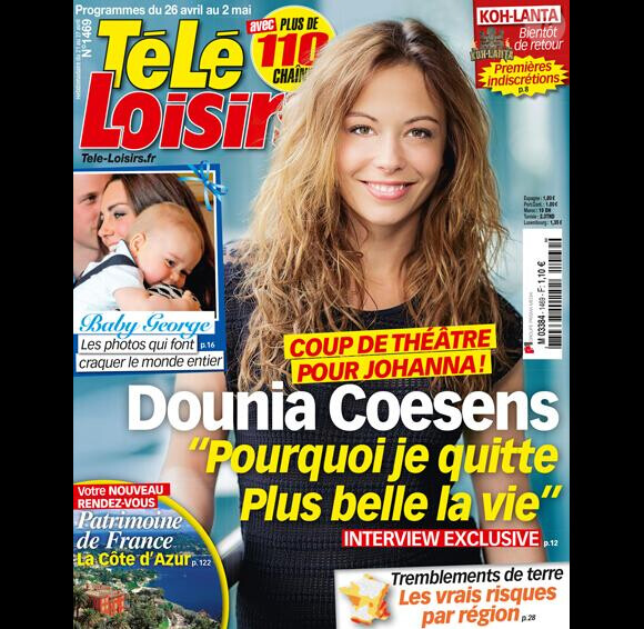 Télé Loisirs, en kiosque le 21 avril 2014.