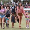 Alessandra Ambrosio et sa fille Anja au 2e jour du 2e week-end du Festival de musique de Coachella à Indio, le 19 avril 2014.