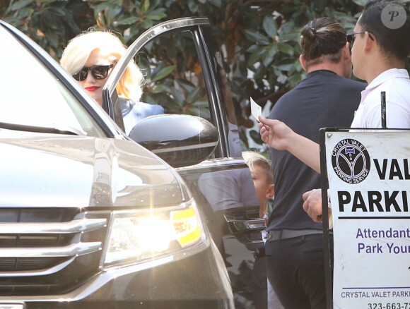 Gwen Stefani et son mari Gavin Rossdale à Beverly Hills, le 20 avril 2014.