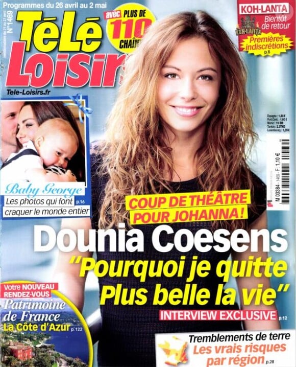 Magazine Télé-Loisirs du 22 avril 2014.