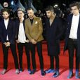 Louis Tomlinson, Niall Horan, Liam Payne, Zayn Malik und Harry Styles (One Direction) - 15e edition des NRJ Music Awards à Cannes. Le 14 décembre 2013.