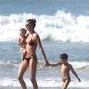 Exclusif - Gisele Bundchen et ses enfants Benjamin et Vivian en vacances au Costa Rica. Le 15 mars 2014.