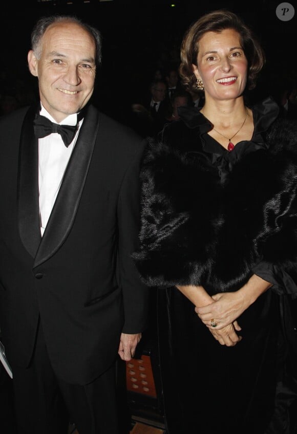 Pierre-André de Chalendar et sa femme Laetitia à Paris le 17 novembre 2011. 