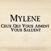 Maquette du visuel diffusé dans Libération à la fin du mois de mars 2014 pour les 30 ans de carrière de Mylène Farmer.