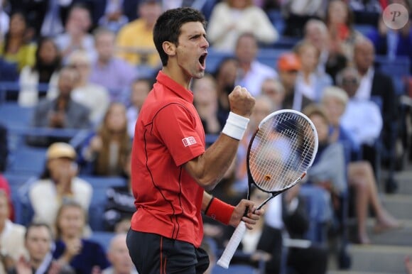 Novak Djokovic en finale de l'US Open le 9 septembre 2013 à New York contre Rafael Nadal.
