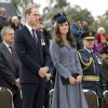Le prince William et Kate Middleton ont assisté le 25 avril 2014 à Canberra, au dernier jour de leur tournée en Australie, aux célébrations de l'Anzac Day, commémorant dans toute l'Océanie les soldats tombés au champ d'honneur.