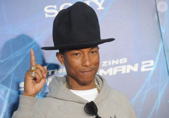 Pharrell Williams à la première de The Amazing Spider-Man 2 au Ziegfeld Theater de New York, le 24 avril 2014.
