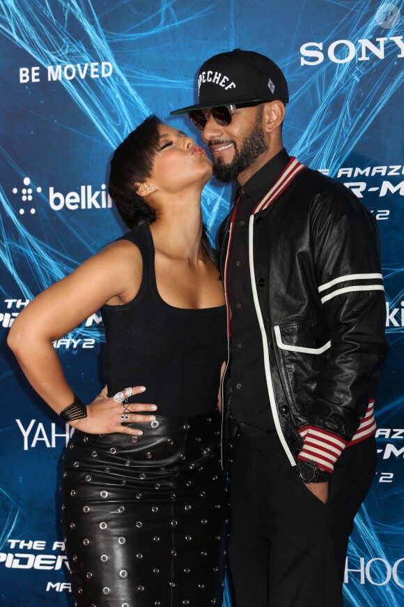 Alicia Keys et Swizz Beatz à la première de The Amazing Spider-Man 2 au Ziegfeld Theater de New York, le 24 avril 2014.