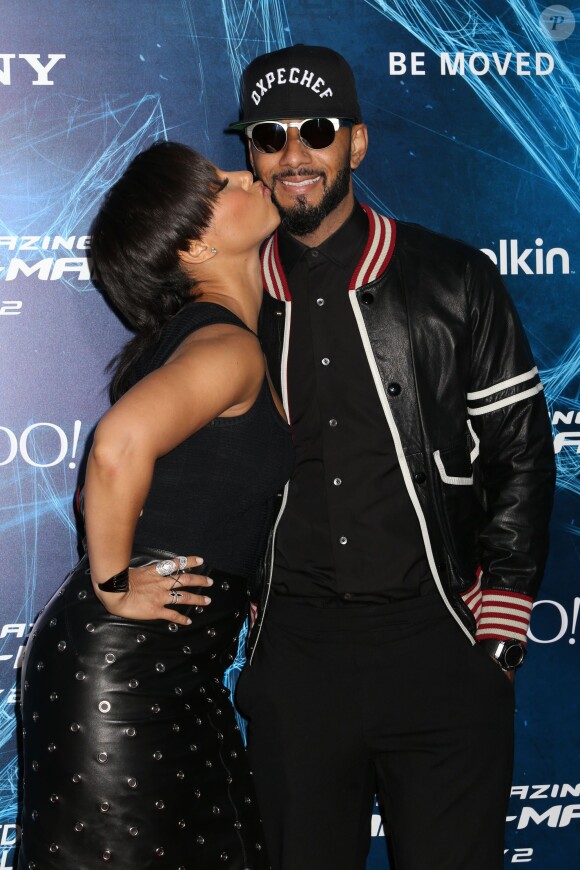 Alicia Keys et Swizz Beatz à la première de The Amazing Spider-Man 2 au Ziegfeld Theater de New York, le 24 avril 2014.